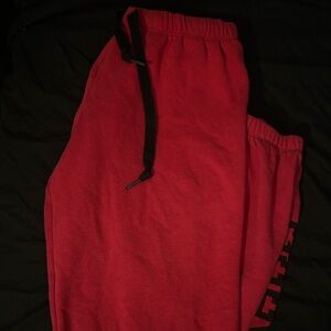 PINK Victoria's Secret Red Kids Sweatpants